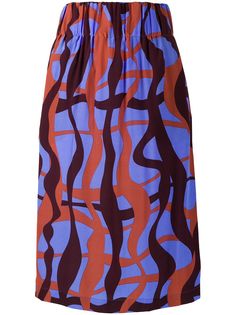 Aspesi юбка-карандаш Faldilla с абстрактным принтом