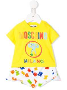 Moschino Kids костюм-двойка с логотипом