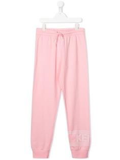 Kenzo Kids спортивные брюки с эластичным поясом и логотипом