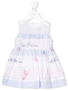 Lapin House платье с бантом и вставками