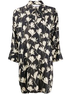 Société Anonyme платье-рубашка на пуговицах с цветочным принтом