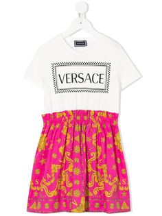 Young Versace платье с принтом Baroque