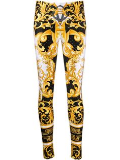 Versace легинсы с принтом Baroque