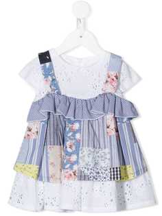 Lapin House платье без рукавов с принтом в технике пэчворк