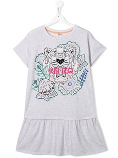 Kenzo Kids платье-футболка с логотипом