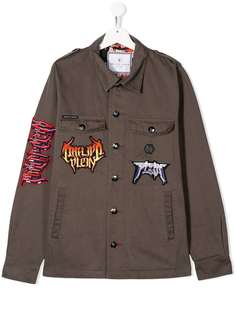 Philipp Plein Junior куртка-рубашка Parka Rock