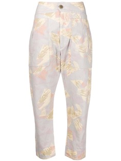 Isabel Marant Étoile зауженные брюки с цветочным принтом