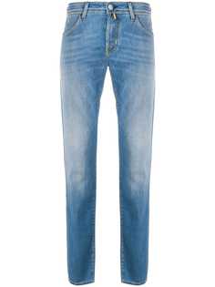 Jacob Cohen зауженные джинсы с эффектом потертости