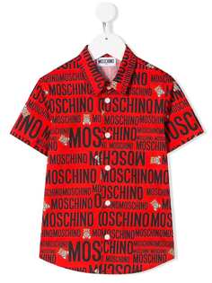 Moschino Kids рубашка Teddy Bear с логотипом