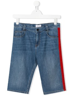 Givenchy Kids джинсовые шорты с лампасами