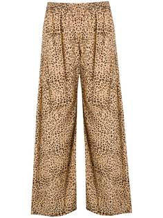 Mes Demoiselles брюки палаццо с леопардовым принтом