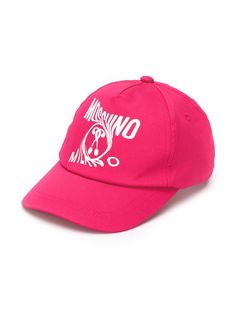Moschino Kids кепка с логотипом и принтом