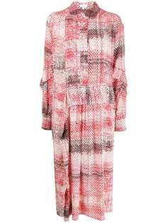 Lala Berlin плиссированное платье-рубашка с узором