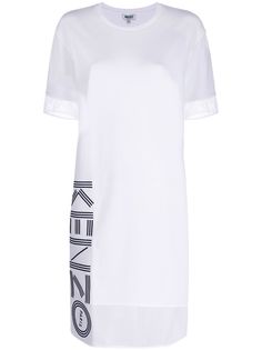 Kenzo платье-футболка с сетчатой вставкой