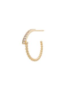 Kimai золотая серьга-кольцо Perla с бриллиантом