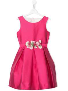 Mimilù платье с вырезом и цветочным декором