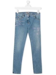 Ermanno Scervino Junior джинсы скинни с заниженной посадкой