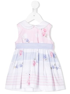 Lapin House платье с цветочным принтом и бантом