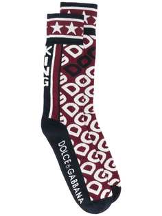 Dolce & Gabbana жаккардовые носки с логотипом