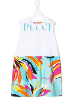 Emilio Pucci Junior платье с контрастной вставкой