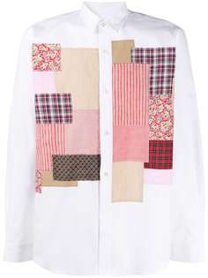 Junya Watanabe MAN рубашка в технике пэчворк
