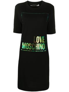 Love Moschino платье-футболка с логотипом