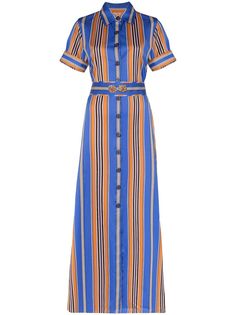 Evi Grintela полосатое платье-рубашка Badi длины макси