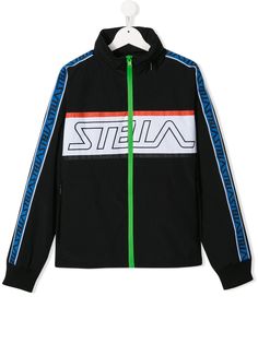 Stella McCartney Kids спортивная куртка с логотипом