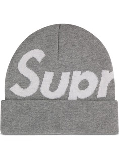 Supreme шапка бини с логотипом