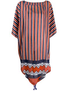 Dolci Follie пляжный кафтан в полоску