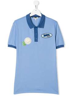 Kenzo Kids рубашка-поло с нашивкой-логотипом