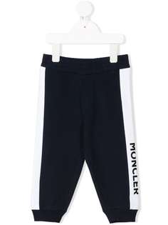 Moncler Enfant спортивные брюки в стиле колор-блок