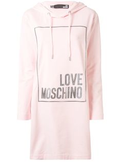 Love Moschino платье-худи с логотипом