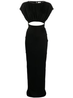 Elisabetta Franchi платье макси с открытой спиной