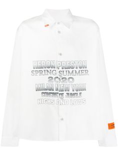 Heron Preston рубашка с логотипом