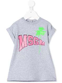 Msgm Kids платье-футболка с логотипом