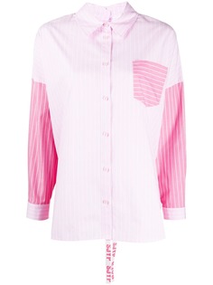 SJYP полосатая рубашка со сборками на спине