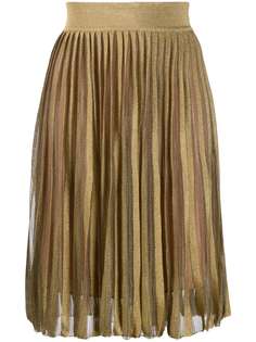 Alberta Ferretti трикотажная плиссированная юбка
