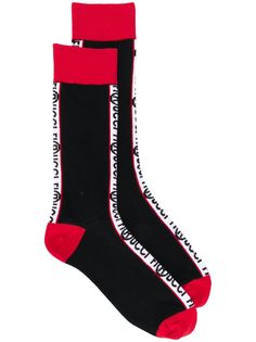 Fiorucci носки с полосками и логотипом