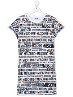 Moschino Kids платье-футболка с логотипом