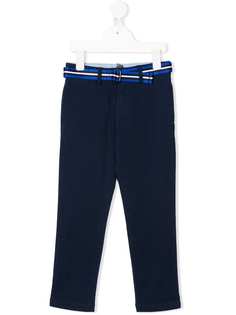 Ralph Lauren Kids брюки чинос с поясом в полоску