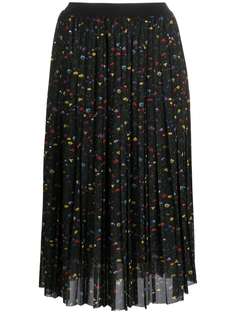 Semicouture плиссированная юбка с цветочным принтом