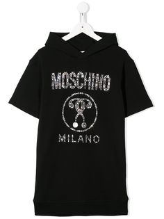 Moschino Kids декорированное худи с логотипом