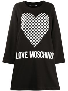 Love Moschino платье-толстовка с принтом