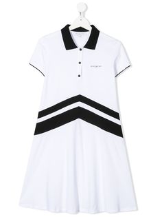 Givenchy Kids платье-поло с контрастными полосками