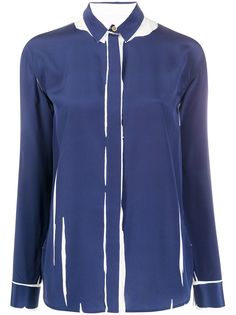 PAUL SMITH крепдешиновая рубашка с принтом