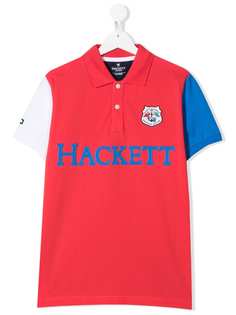Hackett Kids рубашка-поло с вышитым логотипом