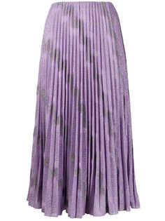 M Missoni плиссированная юбка с вышивкой