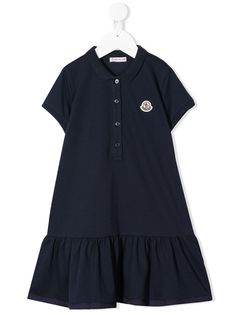 Moncler Kids платье-поло с короткими рукавами