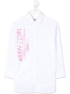 Pinko Kids рубашка с логотипом